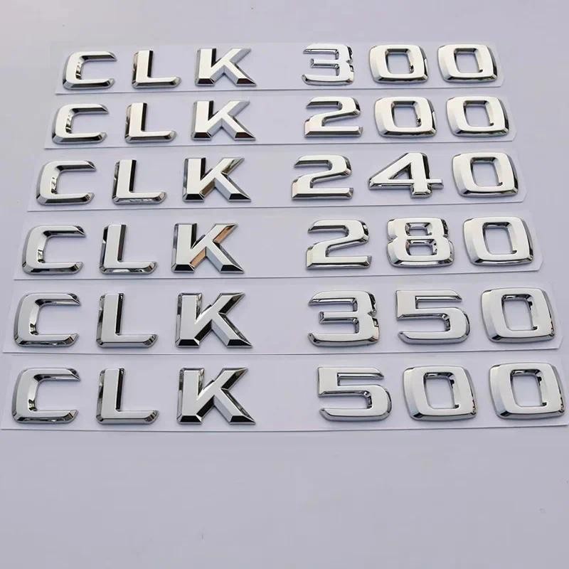 รถTrunkตัวอักษรโลโก้ป้ายสัญลักษณ์Decalsสติกเกอร์สําหรับMercedes Benz CLK Class CLK55 CLK63 CLK200 CL