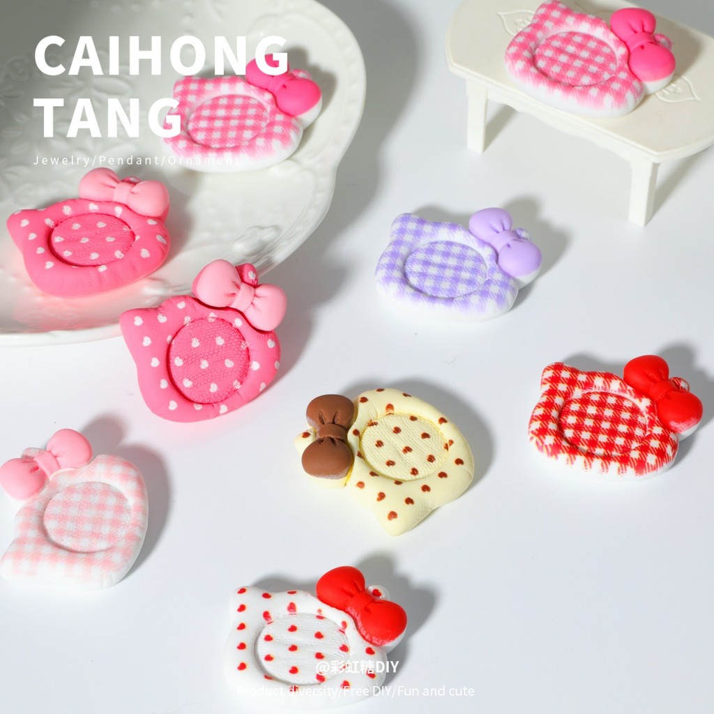 เคสตัวการ์ตูนน่ารักสไตล์มินิ ของสะสมครอกแมวน่ารัก ทำมือสำหรับตกแต่งผมและเล่นบ้าน