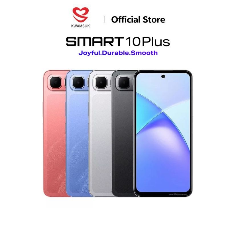 Infinix Smart 10 Plus (4+128GB) และ (8+128GB) จอ IPS LCD ขนาด 6.67 นิ้ว รองรับ 2 SIM แบต 6,000mAh ชาร์จไว 18W (รับประ...