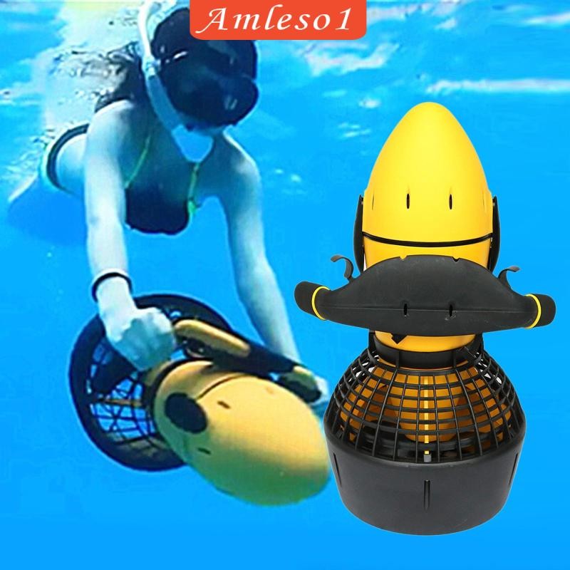Sea Scooter ไฟฟ้าใต้น้ำสำหรับดําน้ําและสำรวจปะการังในสระหรือทะเล โดยมีใบพัดความเร็ว