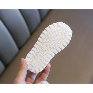 รองเท้าผ้าใบเด็กเล็ก หนัง PU นิ่ม ใส่สบาย พื้นกันลื่น 1-5ปี เด็กหญิง เด็กชาย Toddler Shoes
