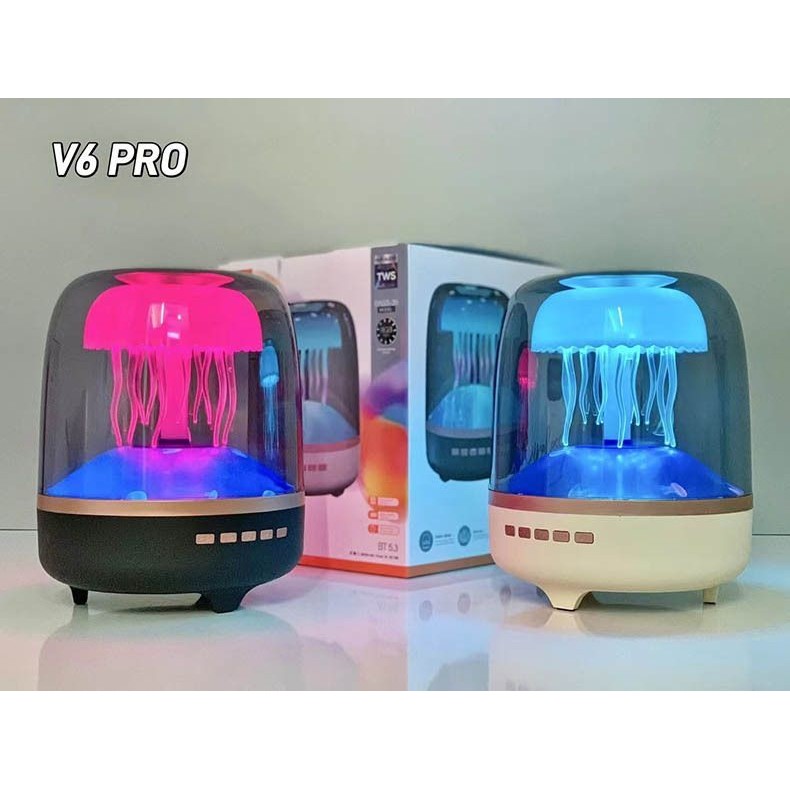 ลำโพงบลูทูธไร้สาย โวลต์6 มือโปร ปืนใหญ่เบส | ไฟพื้นหลังแมงกะพรุน แก้วรุ่นที่4 ของที่ระลึก - รูปที่ 6