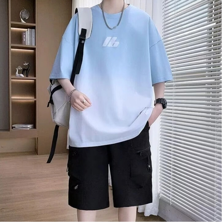 เสื้อยืดพ๊อบไท์ได้สำหรับผู้ชาย ขนาด M ถึง 8XL ออกแบบโอเวอร์ไซส์แขนสั้นใส่สบาย ราคา ถูกที่สุด ดีลบีเคเค แกลเลอรีภาพที่ 7