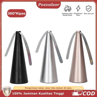 Poxvalzor 360º Kipas Pengusir Lalat Dan Serangga Kipas Piknik Meja Luar Ruangan Multifungsi Fan Leaf