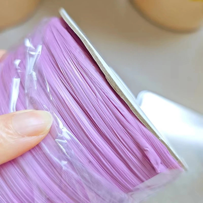 600M มือทอ Raffia เส้นด้ายฟางโครเชต์ด้ายสําหรับ DIY รูปที่ 5