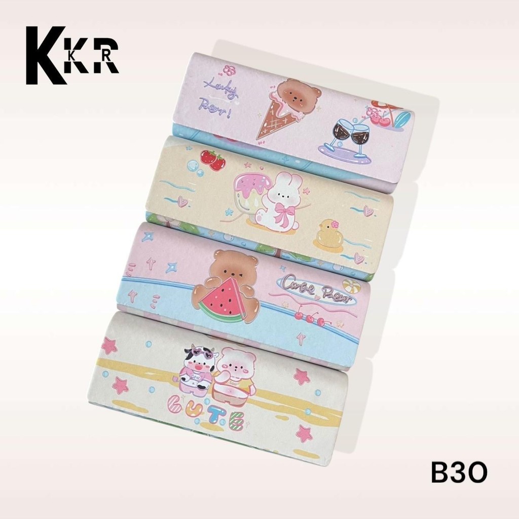 Glasses box กล่องแว่นตา B30 สำหรับจัดเจ็บอุปกรณ์แว่นตา ป้องกันฝุ่นละออง มีบริการเก็บปลายทาง