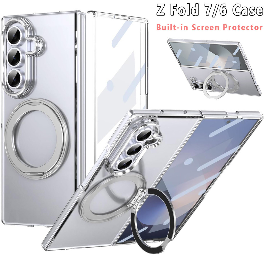 Samsung Galaxy Z Fold 7 6 Z Fold7 Fold6 Case Slim Fit [Anti-Yellowing & Anti-Fingerprint] พร้อมหน้าจ