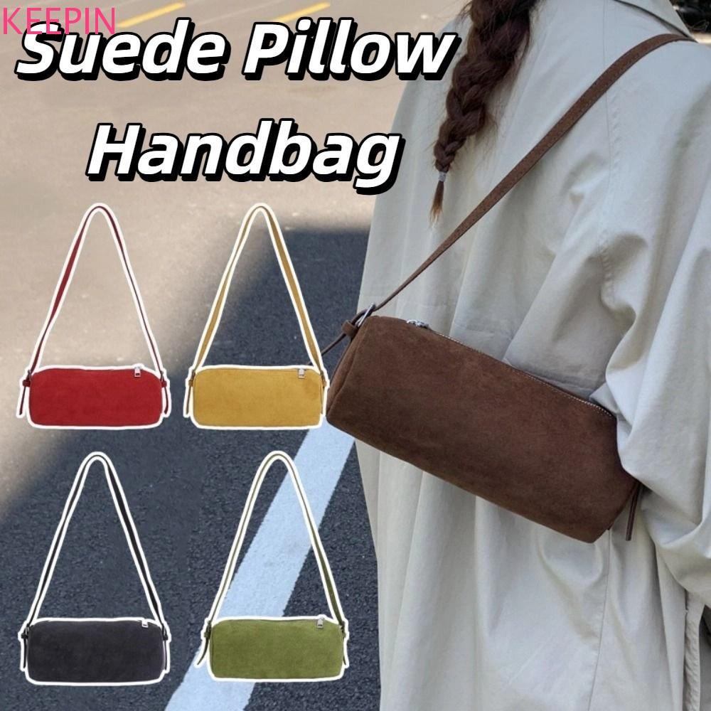 Keepin Slouchy Hobo Bag หนังนิ่ม ความจุมาก สไตล์เกาหลีเรียบหรู