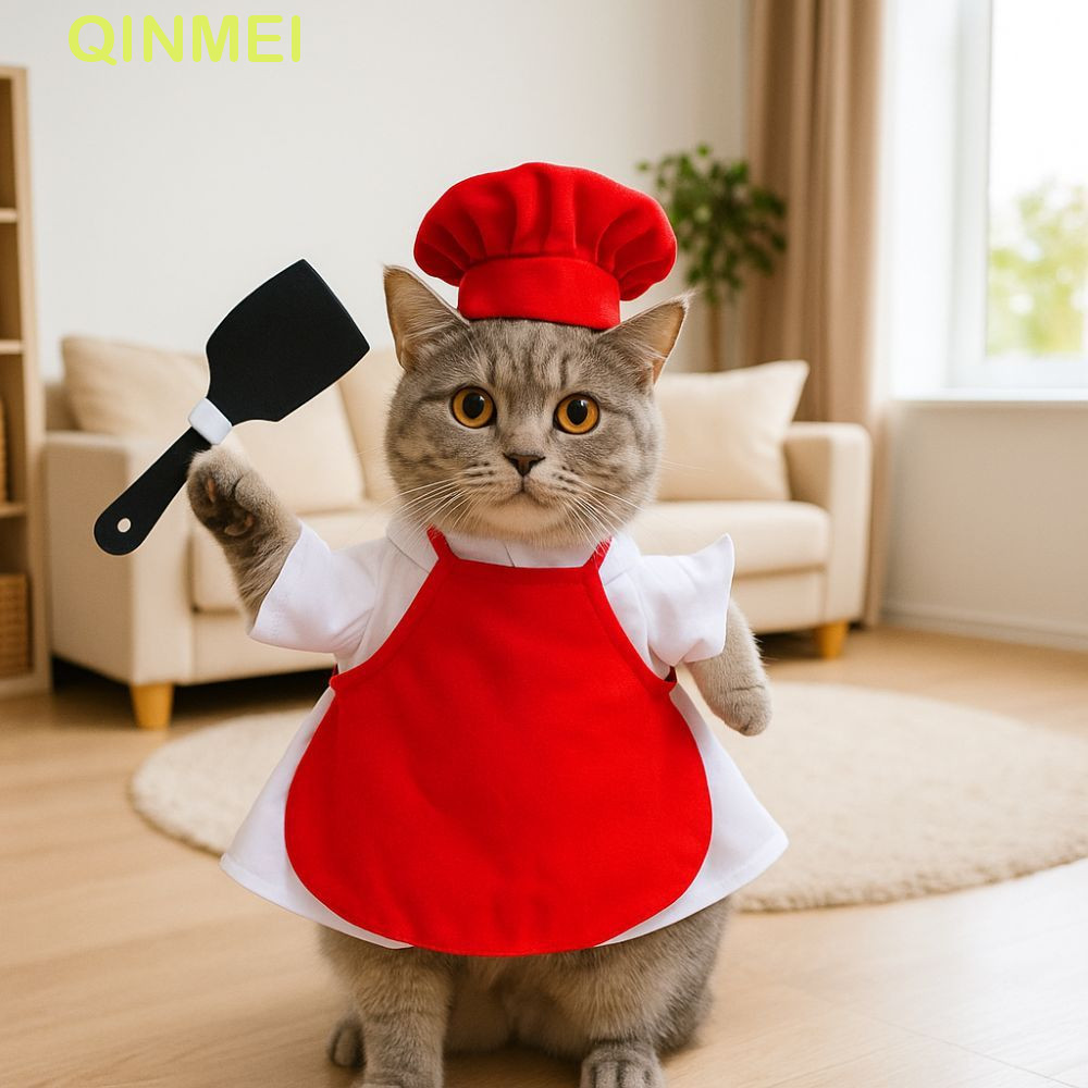 QINMEI Porch Geese เสื้อผ้า, ชุดกระชับสัดส่วนสําหรับเชฟแบบปรับได้ล้างทําความสะอาดได้, อุปกรณ์สําหรับ