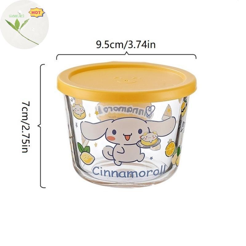 เมากลมภาชนะเก็บอาหารแก้วบอโรซิลิเกตสูงปิดผนึกโถที่มีฝาปิดไมโครเวฟปลอดภัยตู้เย็นโถเก็บผักผลไม้ ใน - รูปที่ 6