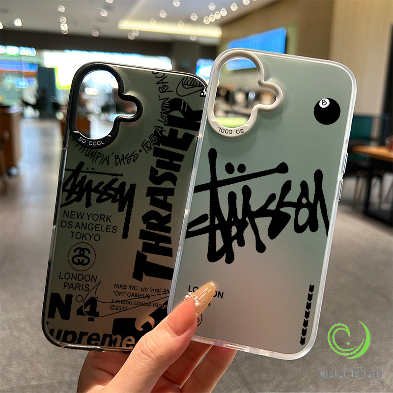 For iPhone เคสไอโฟน 13 14 11 Pro Stussy 15 16 Plus 12 16 Pro Max 15 14 PRO 11 MAX X XS MAX XR 7/8PLUS 11 13 14