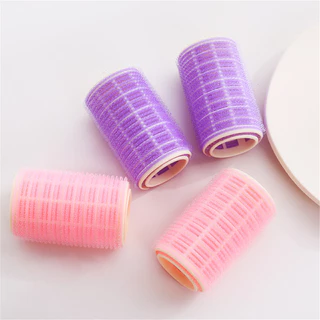 ลูกกลิ้งผมแบบมีกาวในตัว Heatless Hair Curlers Air Bangs Curling Roller ผู้หญิง Lazy Curler