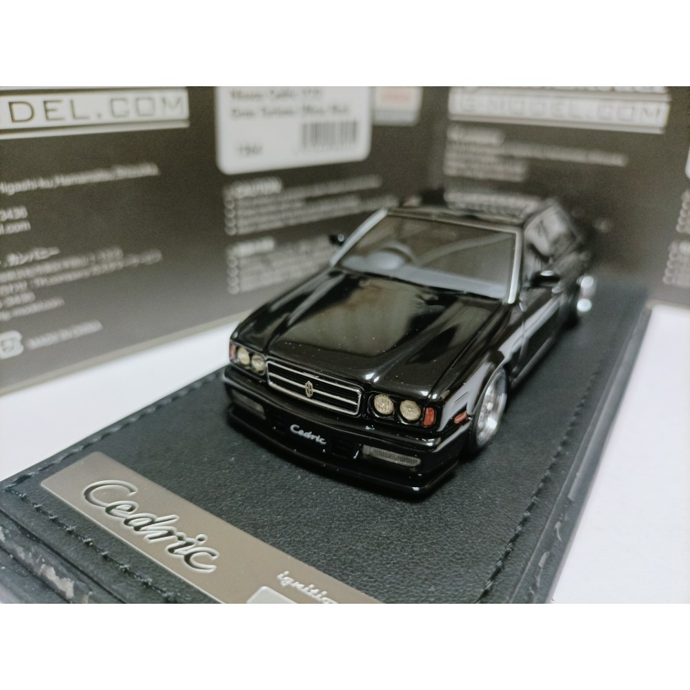 IG 1 43 Nissan Duke โมเดลรถหรู Nissan Cedric Y32 GranTurismo Black