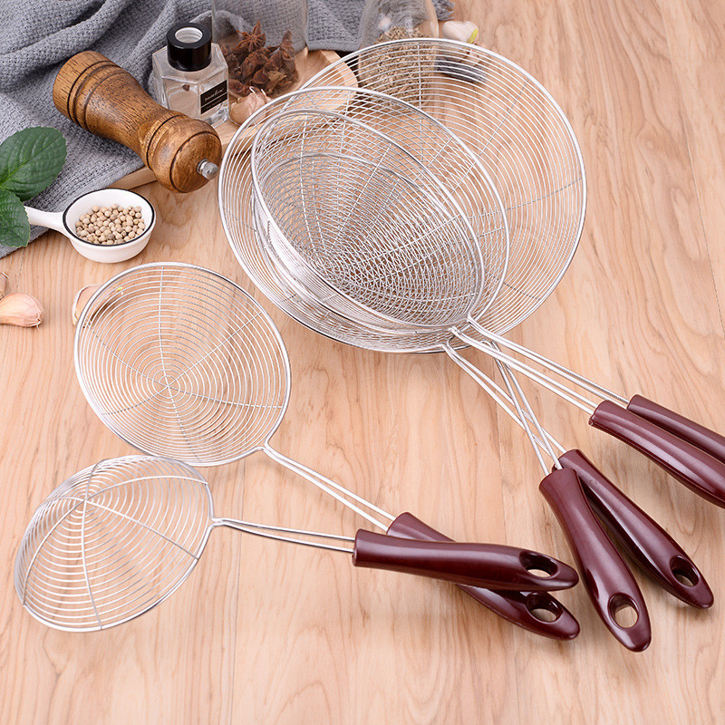 VERNO ที่ตักไข่มุก สแตนเลสแท้ กระชอนตักไข่มุก ช้อนตักไข่มุก ตะแกรงตักไข่มุก กระชอนสแตนเลส กระชอน กระชอนชาบู กระชอนตักอาห - รูปที่ 2