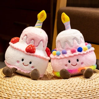 ตุ๊กตา ตุ๊กตาเค้กวันเกิดจำลอง 25CM เทียนจะส่องแสง มีเพลง ของขวัญวันเกิด ของเล่นเด็ก