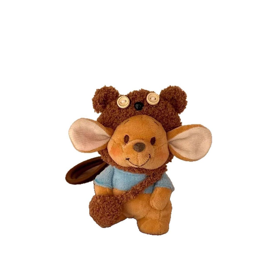 Kangaroo Adzuki Bean ตุ๊กตาตุ๊กตากระเป๋าจี้พวงกุญแจรถของขวัญสําหรับแฟนของขวัญวันเกิด Adzuki Bean ตุ๊