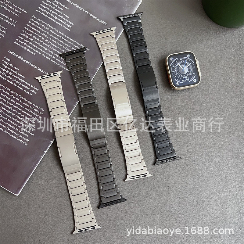 เหมาะสําหรับสาย Apple Watch watch10ultra2 สายไทเทเนียมรูปตัว I สาย S9/S8