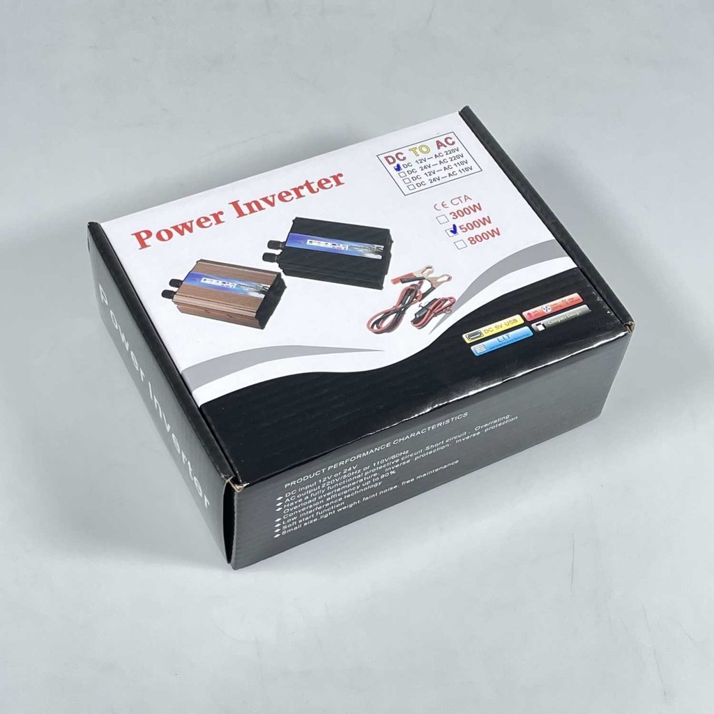 VERDOSTR EAFC Modified Car Power Inverter Sine Wave DC 12V to AC 220V 500W - USB5