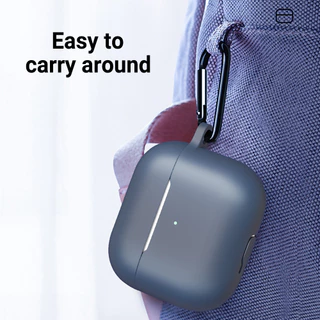 For Apple Airpods 3 กรณี Airpods3 Air Pods3 3 เคสซิลิโคนนุ่มป้องกัน สีพื้น พร้อม หัวเข็มขัด ตะขอ Cover พร้อมส่งค่ะ🇹🇭