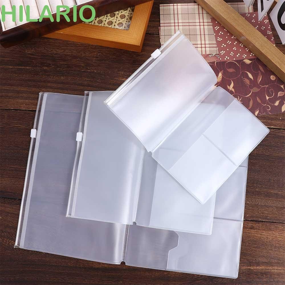 Hilario โน้ตบุ๊คซิปกระเป๋าเครื่องเขียน Journal อุปกรณ์ผู้ถือบัตรสําหรับ Midori Travelers มาตรฐานกระเป๋า Journal Planner ผู้ถือบัตร