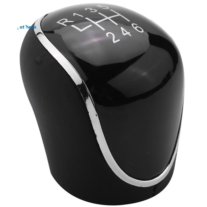 athena556 ความเร็วรถ PU หนังเกียร์ Shift Knob Shift Lever สําหรับ Mondeo IV C-MAX Transit Focus MK3 
