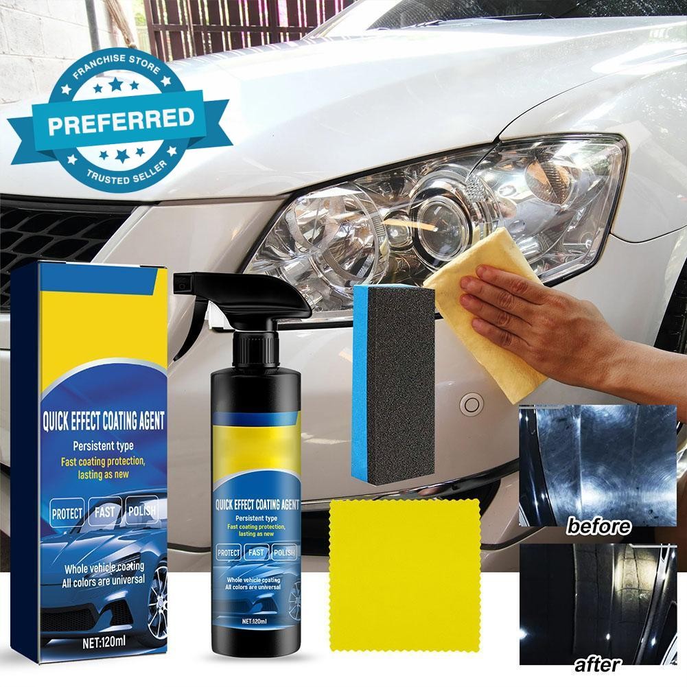 สเปรย์เคลือบรถยนต์สารเคลือบเอฟเฟกต์ด่วน 120 มล. Q4k3