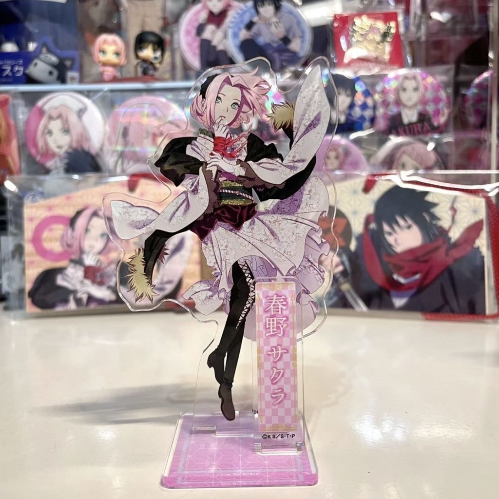 NARUTO 3rd ครบรอบอะคริลิค Haruno Sakura รูป Uchiha Sasuke Standee อะนิเมะสินค้าคอลเลกชันตกแต่งโต๊ะ Kawaii