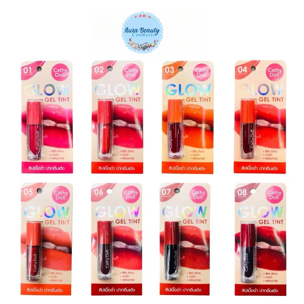 Cathy Doll Glow Gel Tint 2.4g โกลว์เจลทินท์ลิป เคที่ดอลล์