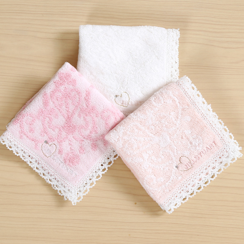 ผ้าเช็ดหน้าปักเพชรลูกไม้แบบนุ่ม JILL STUART สําหรับโปรโมชั่นใหม่