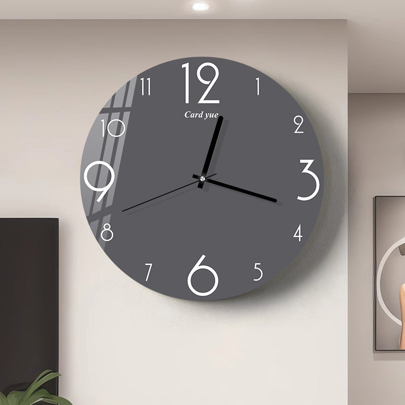 2025 สไตล์ใหม่นาฬิกานาฬิกาแขวนห้องนั่งเล่นในครัวเรือนแฟชั่นแสงหรูหราทันสมัยเรียบง่ายนาฬิกาศิลปะนาฬิกาแขวนผนังการเจาะ-ฟรี