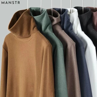M-5XL เสื้อเชิ้ตแขนยาว คอสูง ให้ความอบอุ่น สีกากี สีเทา สีดํา และสีขาว สีกากี แฟชั่นฤดูหนาว สําหรับผู้ชาย ไซซ์