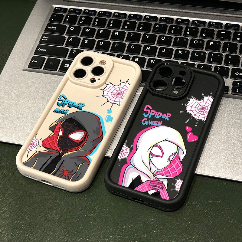 จัดส่งจากประเทศไทย สไปเดอร์แมนสีดำพร้อมพื้นหลังสีขาว for VIVO Y17 Y12 Y15 Y11 Y12i Y100 Y200E Y - รูปที่ 2