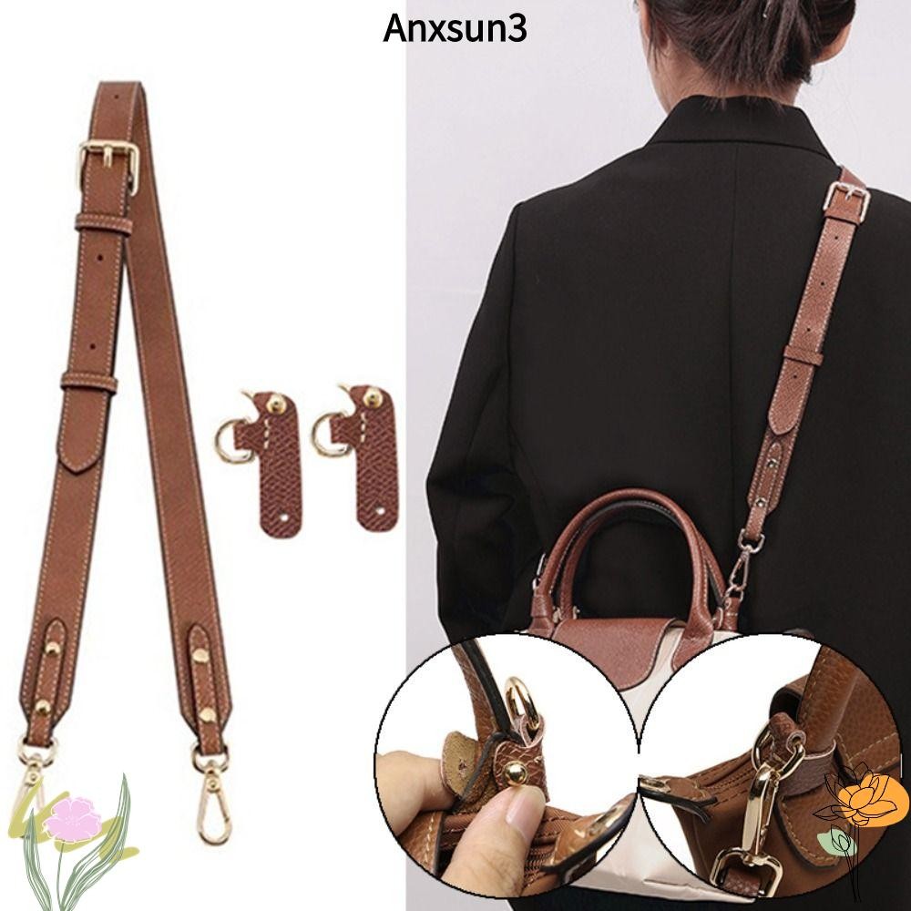 สายสะพายหนังแท้ ANXSUN3 ปรับเปลี่ยนได้เอง สำหรับกระเป๋า Longchamp Short Handle ออกแบบเพื่อความสะดวกในการใช้งาน