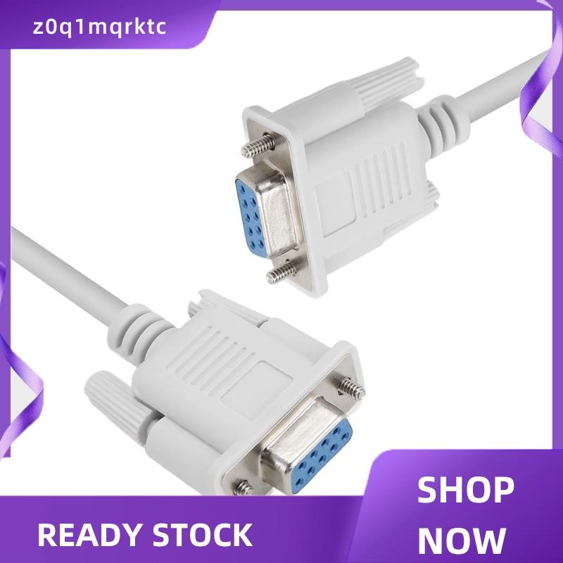 z0q1mqrktc 1PC 5ft F/F Serial RS232 Null Modem Cable Female to Female DB9 FTA Connection 9 Pin Data 