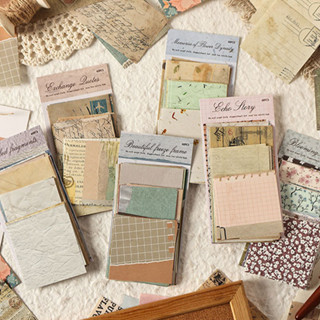 60 แผ่น Retro Flower Evening Story Series กระดาษเขียนได้ตกแต…