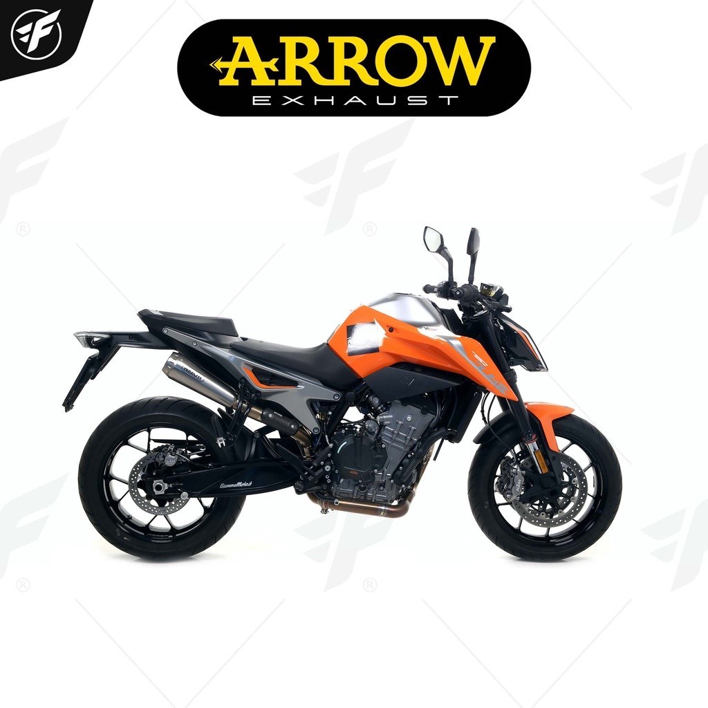 ท่อสูตร/ท่อแต่ง/ท่อไอเสีย Arrow Half Twin Moto GP : for KTM Duke790 18-20/Duke890 2021