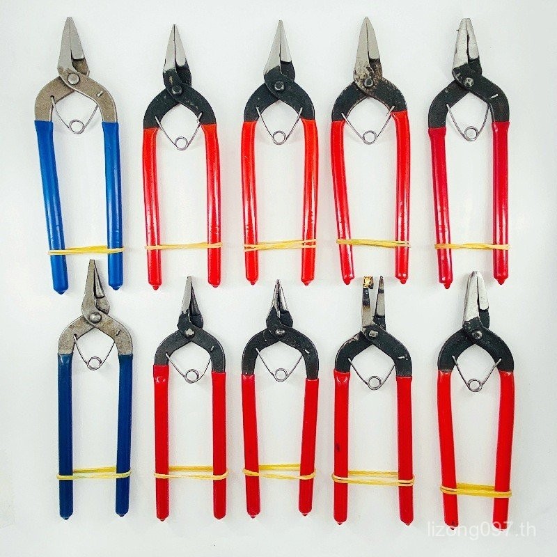 ที่หนีบ คาร์บอนทําด้วยมือตัวละครแขวนเจาะรูนิ้วคีมเครื่องประดับคีมแหวนแบนกุ้งก้ามกรามจับมือเข็ม-จมูกค