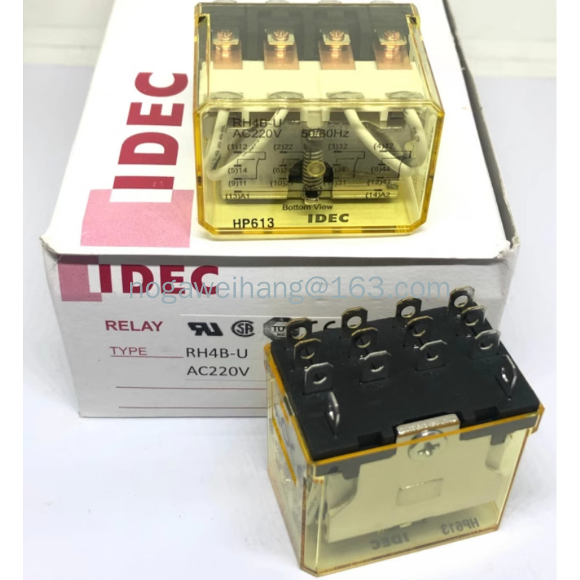 IDEC รีเลย์ระดับกลาง RY4S-U RM2S-UL RH2B-U RH4B-UL 220 DC24 12V (L:ไฟตัวบ่งชี้)