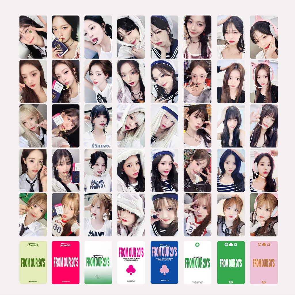 5-8 ชิ้น ais_9 จากเรา 20 อัลบั้ม Supersonic การ์ด Lomo Lee Sae Rom Song Ha Young Photocards Ji Won C