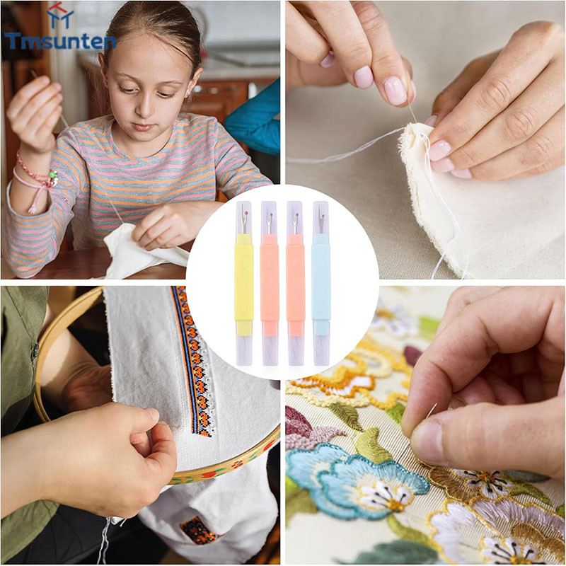Tm ที่สนเข็ม 2in1 ที่เลาะผ้า/อุปกรณ์สนเข็ม 2อิน1 ที่เกี่ยวด้าย(ราคาต่อ1ชิ้น/คละสี) - รูปที่ 3