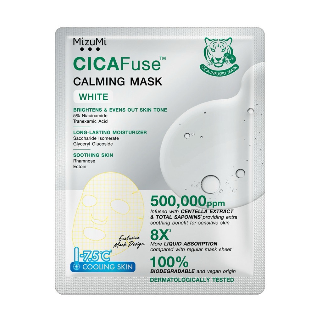 (กล่องx5ซอง) MizuMi CICAFuse Calming Mask