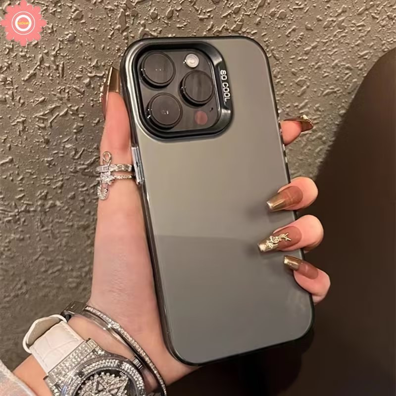 375.เคสผิวด้าน สำหรับ ไอโฟน iPhone 11 12 13 14 15 Pro Plus Promax 7/8 Plus x xs xr max เคสหลังด้านกันกล้อง กันกระแทก