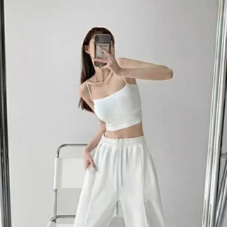 🌙Soroh🌙เสื้อสายเดี่ยว มีฟองน้ำ สีพื้น เข้ารูป ผ้ายืด⭐️เสื้อกล้ามผู้หญิง ใส่สบาย✨#FY1803/FY1806