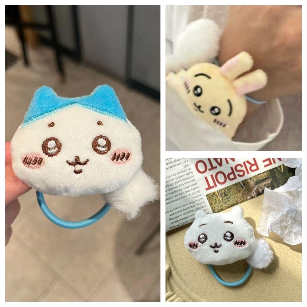Oceanmap Hachiware ยางรัด, ตุ๊กตาหวานอะนิเมะ Chiikawa ผม Tie, แฟชั่นการ์ตูนยืดหยุ่น Kawaii Usagi เชือกผมหางม้า Band