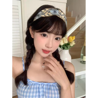 ผู้หญิงแฟชั่นวินเทจดอกไม้เย็บปักถักร้อย Headwear Hairbands อุปกรณ์เสริมผม