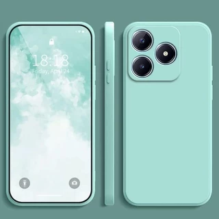 Realme C63/C61/C55/C67/C53/C51/C35/C33/Note 50/C30/C30S สีทึบซิลิโคนเหลว anti drop เคสโทรศัพท์ YT