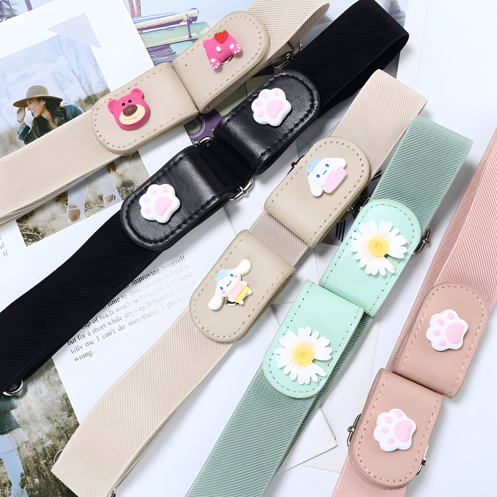 evebell เข็มขัดยางยืด แฟชั่น ใส่สบาย มีหลายแบบให้เลือก เหมาะสำหรับผู้หญิง
