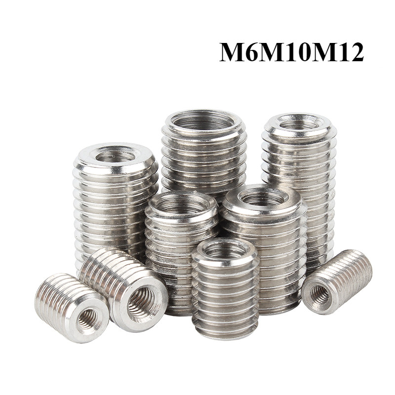 [JCSY] 304 สแตนเลสสตีลเกลียวด้านในด้านนอกสกรูน็อต M6M8M10M12