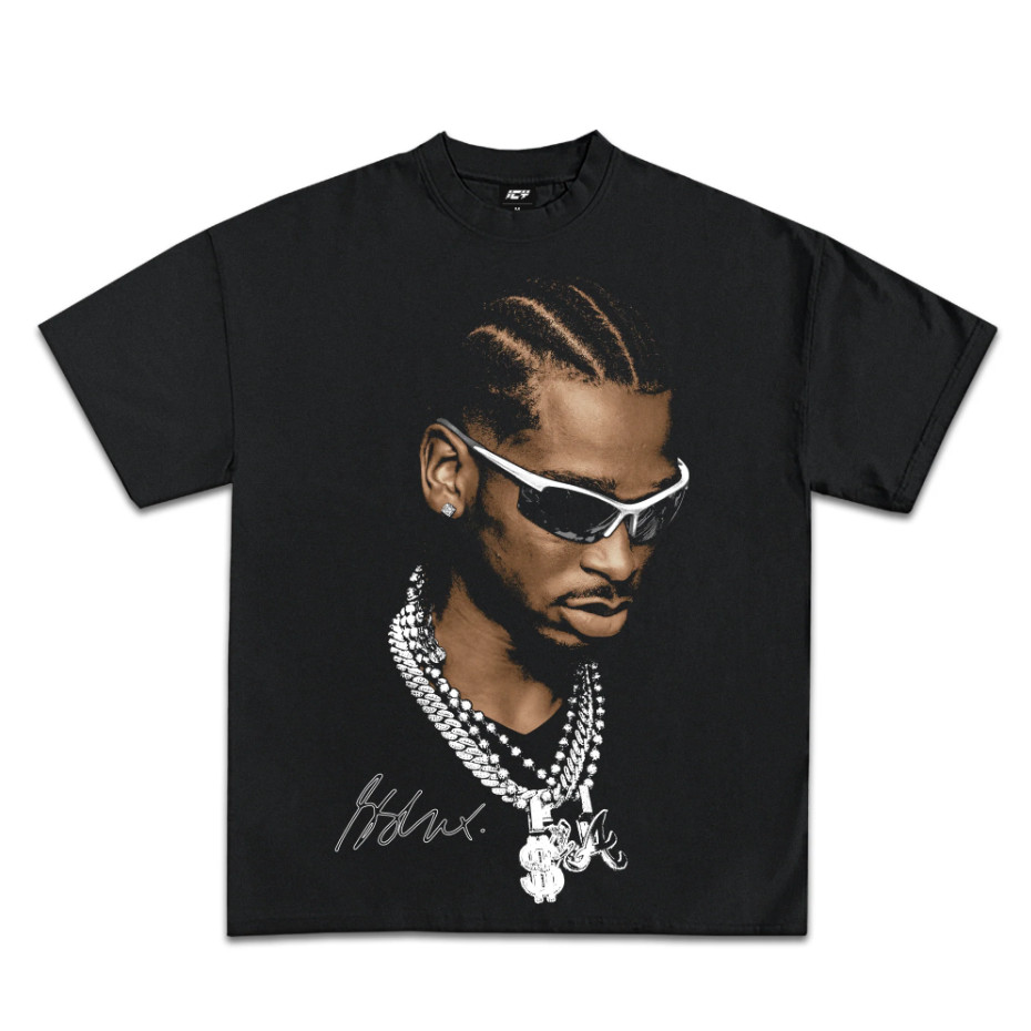 SHAI GILGEOUS-ALEXANDER เสื้อคอกลมแขนสั้นคอกลมผลิตจากผ้าคอตตอน 100 % ระบายอากาศได้ดีลายพิมพ์คุณภาพดี (S-5XL)