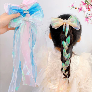 10/50yards Iridescent Fishtail เส้นด้ายของขวัญริบบิ้นสําหรับดอกไม้ช่อดอกไม้บรรจุภัณฑ์ Organza ริบบิ้นแบบมีสายสําหรับวันวาเลนไทน์ตกแต่งงานแต่งงาน